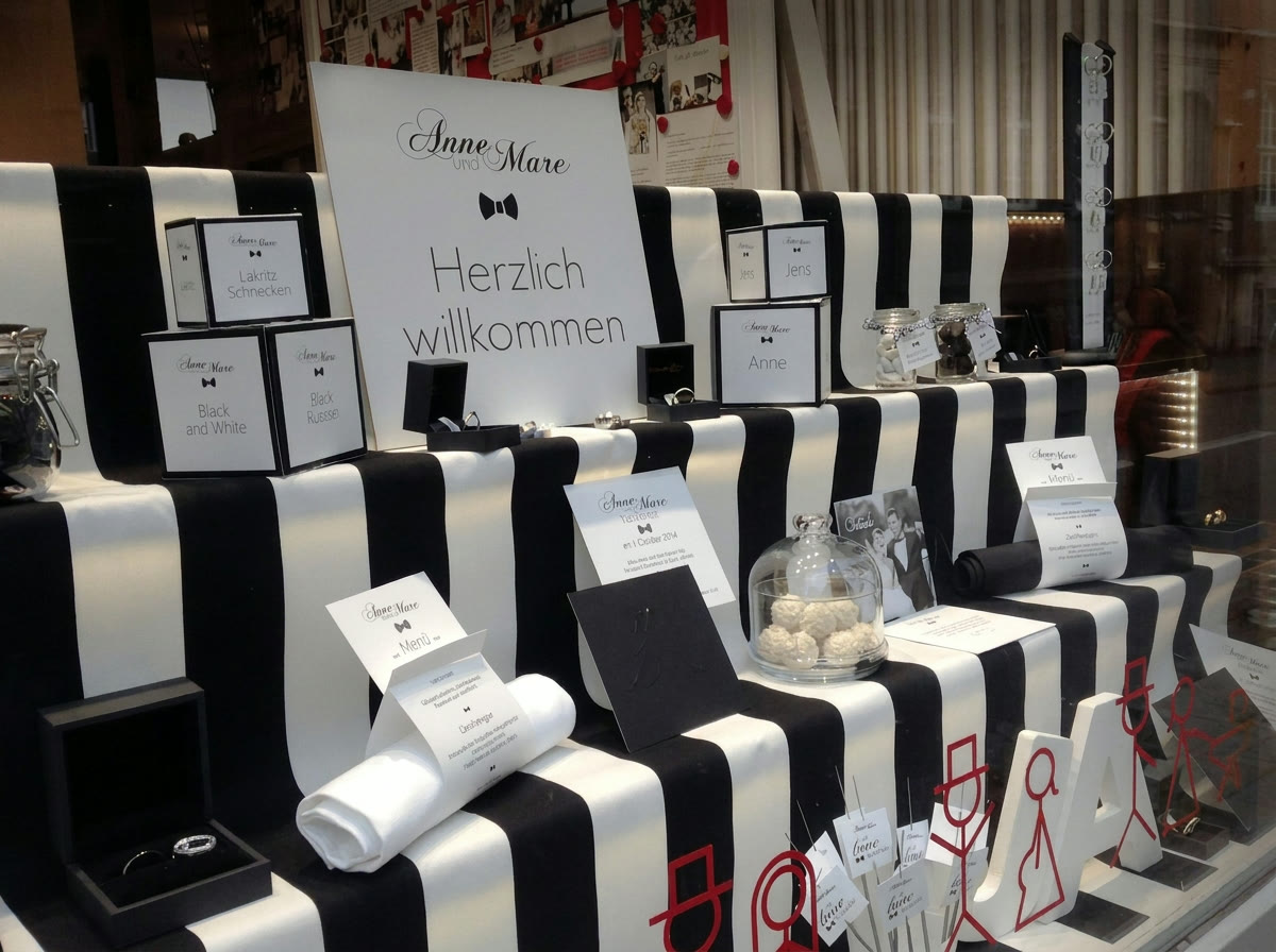 Schaufenster des Ateliers